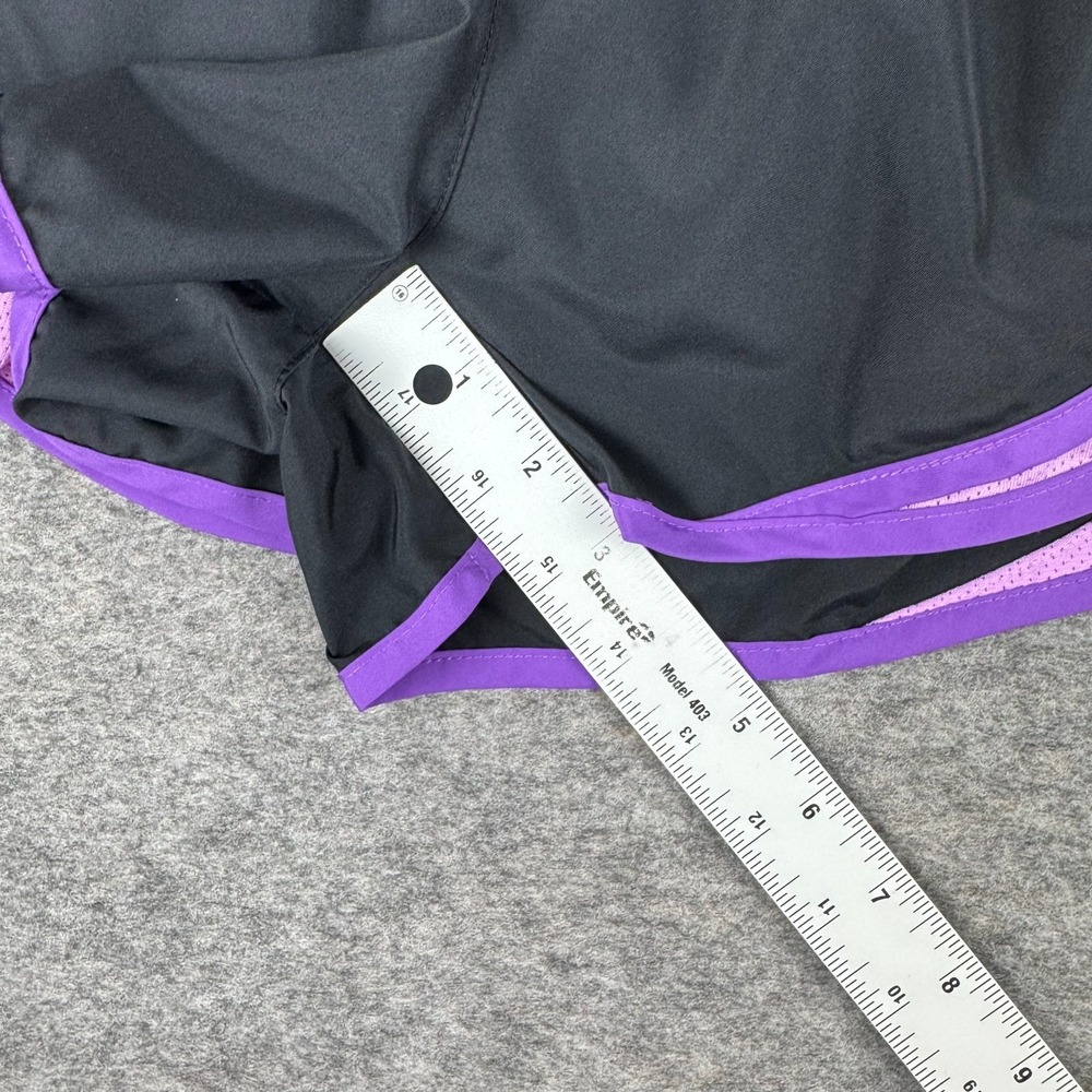 Nike Dri Fit Tempo Running Shorts 3" Lined Black Purple Womens Small S - Picture 13 of 14